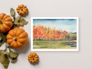 Fall Foliage 5x7 Blank Greeting Card
