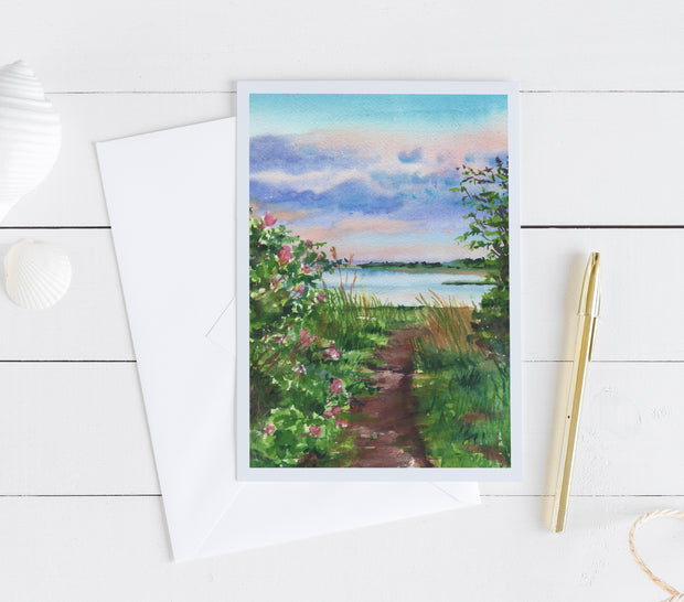 Forthill Dusk 5x7 Blank Greeting Card