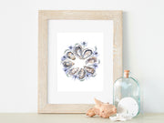 Oyster Wreath 5x7 or 8x10 Fine Art Print
