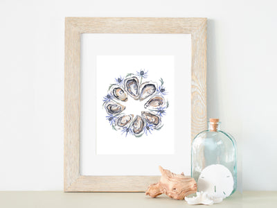 Oyster Wreath 5x7 or 8x10 Fine Art Print