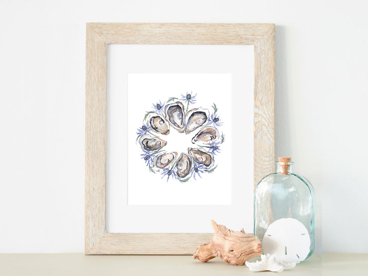 Oyster Wreath 5x7 or 8x10 Fine Art Print