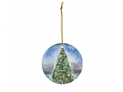 Oyster Christmas Tree Ceramic Christmas Ornament