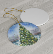 Oyster Christmas Tree Ceramic Christmas Ornament