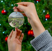 Rock harbor Summer Ceramic Christmas Ornament