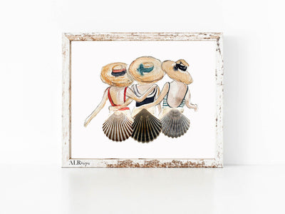Shell Friends 8x10 or 5x7  Fine Art Print