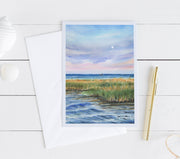 Summer Dusk 5x7 Blank Greeting Card