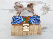 Hand Painted Hydrangea Bag 04