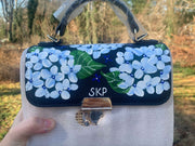 Custom Hand Painted Hydrangea Bag