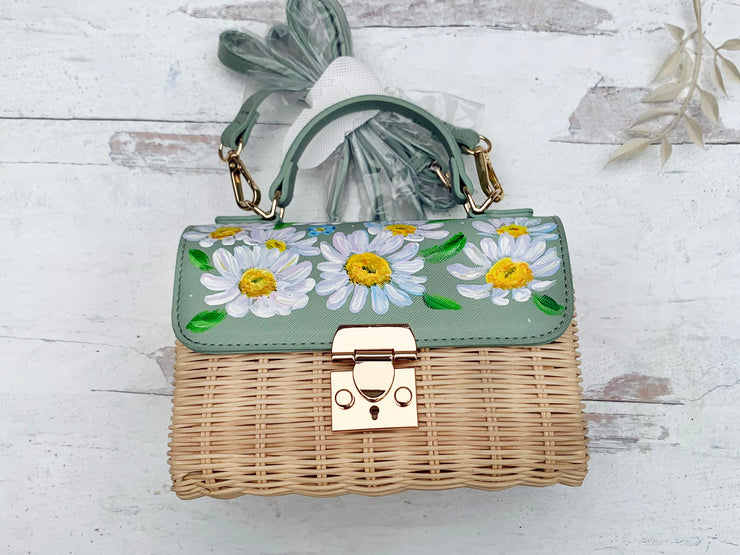 Hand Painted Daisy Bag 10