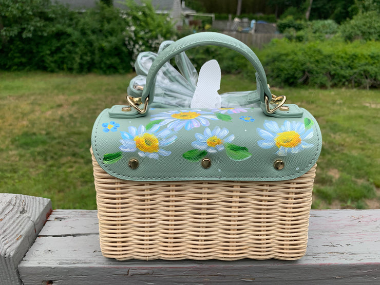 Hand Painted Daisy Bag 10