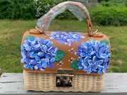 Custom Hand Painted Hydrangea Bag