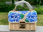 Custom Hand Painted Hydrangea Bag