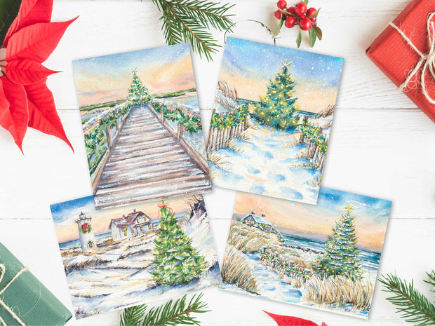 Cape Christmas Greeting Card or Notecard Set