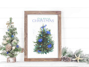 Hydrangea Christmas Tree 8x10 or 5x7 Fine Art Print