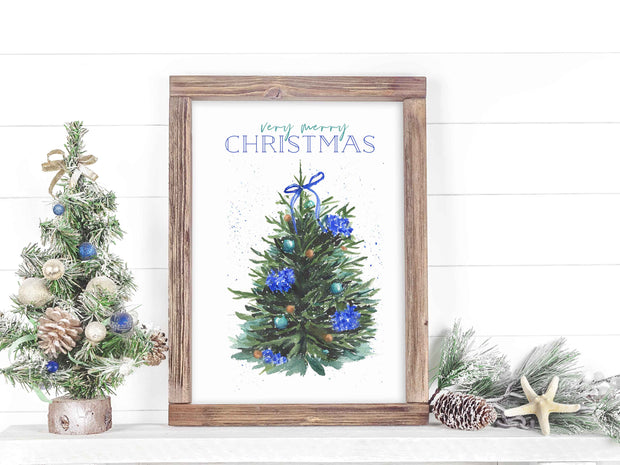 Hydrangea Christmas Tree 8x10 or 5x7 Fine Art Print