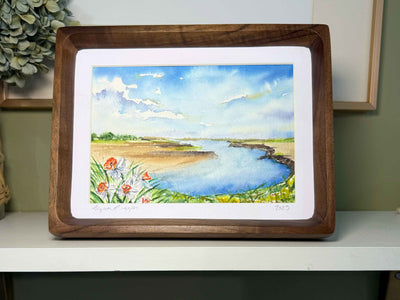 Daffodils by the Bay Original Watercolor Painting