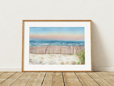 Beach Fence 5x7, 8x10, or 11x14 in. Fine Art Print.