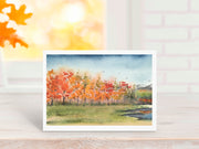Fall Foliage 5x7 Blank Greeting Card