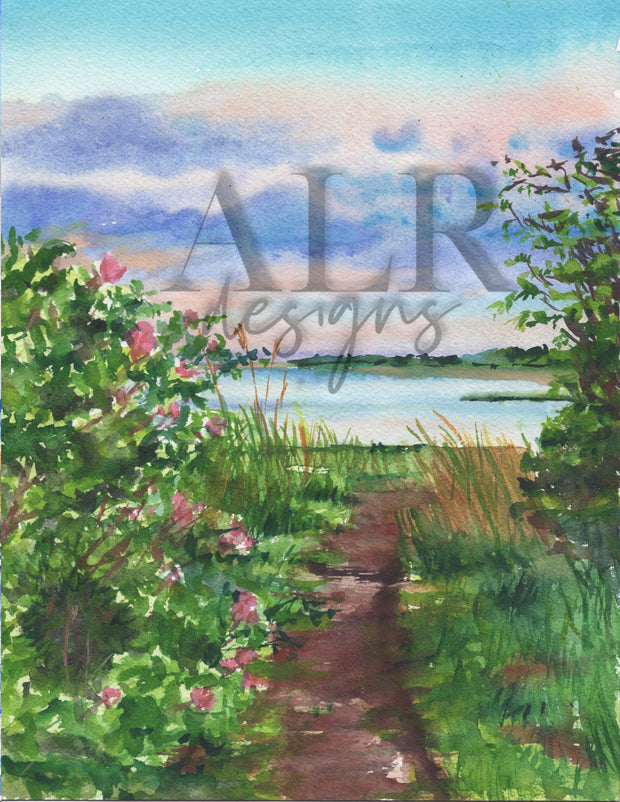 Forthill Dusk 5x7 Blank Greeting Card