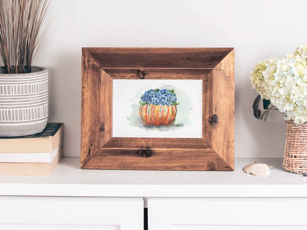 Hydrangea Pumpkin 5x7 in or 8x10 Fine Art Print