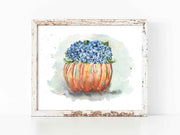 Hydrangea Pumpkin 5x7 in or 8x10 Fine Art Print