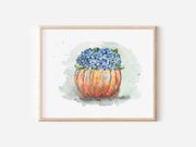 Hydrangea Pumpkin 5x7 in or 8x10 Fine Art Print