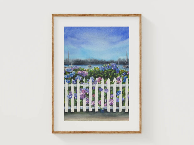 Coastal Hydrangea Colors 5x7 in or 8x10 Fine Art Print