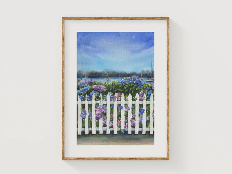 Coastal Hydrangea Colors 5x7 in or 8x10 Fine Art Print