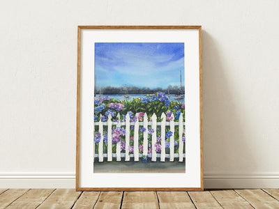 Coastal Hydrangea Colors 5x7 in or 8x10 Fine Art Print
