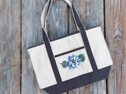 Hand Painted Canvas Tote Bag