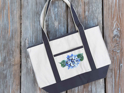 Hand Painted Canvas Tote Bag