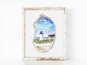 Oyster Lighthouse Fine Art Print