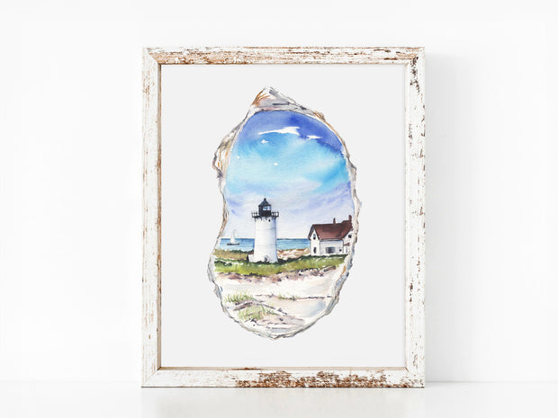 Oyster Lighthouse Fine Art Print