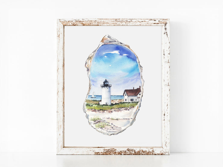 Oyster Lighthouse Fine Art Print