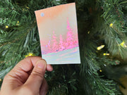 Metallic Mini Painting in Hanging Brass Frame 01