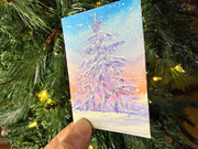 Metallic Mini Painting in Hanging Brass Frame 03