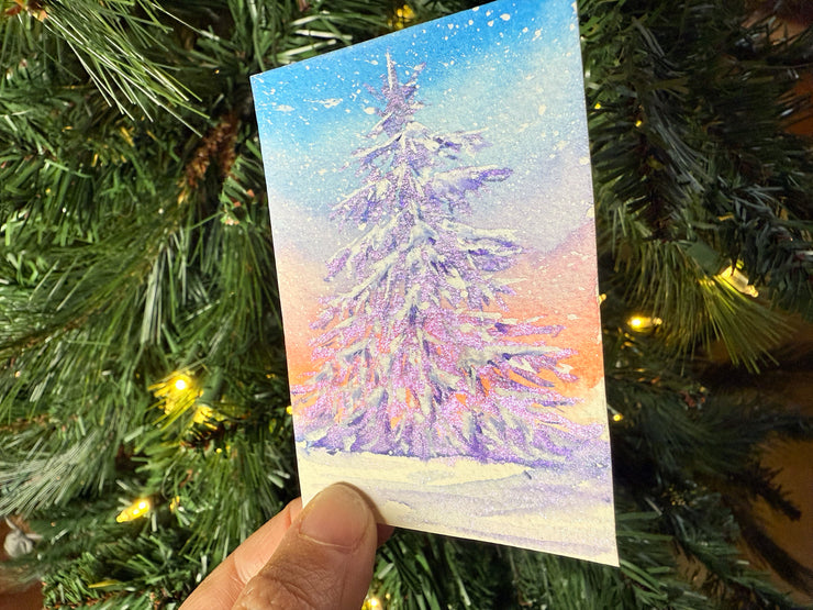 Metallic Mini Painting in Hanging Brass Frame 03