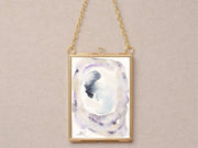 Mini Paintings in Hanging Brass Frame