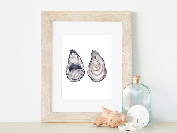 Oyster Shark 5x7 or 8x10 Fine Art Print