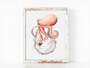 Oyster Octopus Fine Art Print