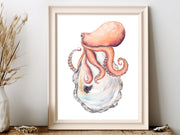 Oyster Octopus Fine Art Print