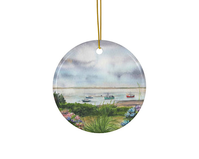 Chatham Hydrangeas Ceramic Christmas Ornament