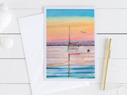 Rainbow Sunset 5x7 Blank Greeting Card