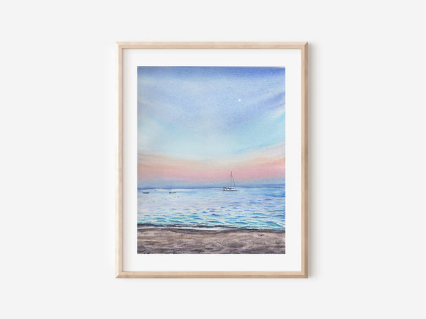 Sailing at Dusk 5x7, 8x10, or 11x14 Fine Art Print