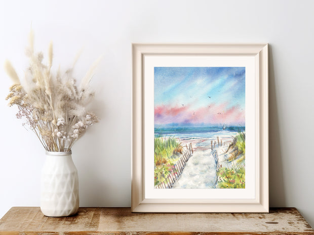 Sunset Pathway Fine Art Print