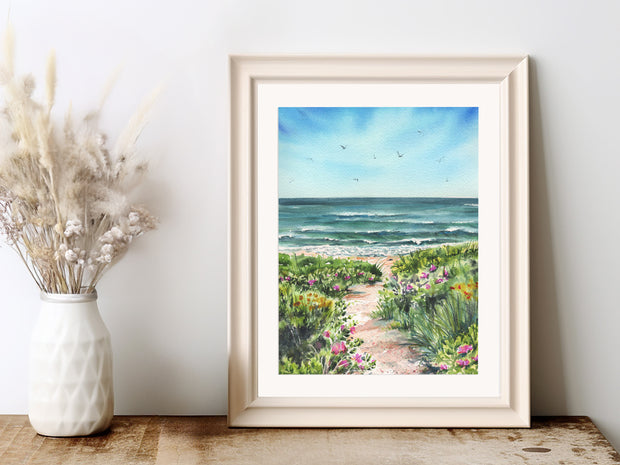 Seaside Pathway Fine Art Print