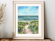 Seaside Pathway Fine Art Print