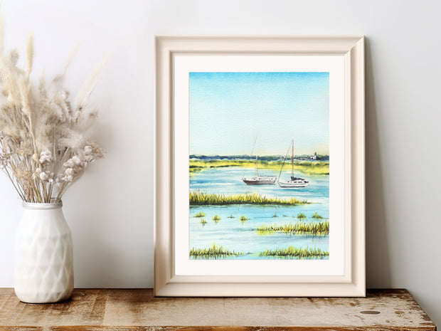 By the Marsh Fine Art Print