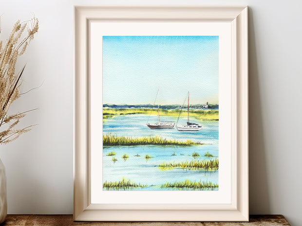By the Marsh Fine Art Print