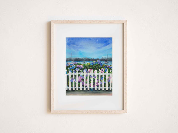 Coastal Hydrangea Colors 5x7 in or 8x10 Fine Art Print